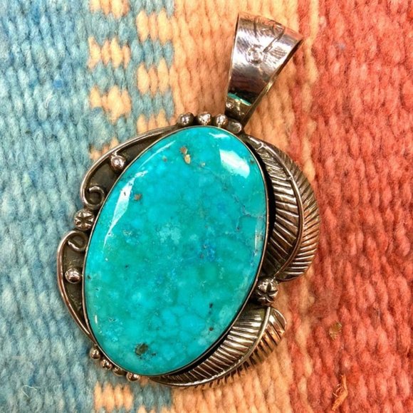 Emerald Valley Turquoise Pendant #3461 - Picture 1 of 2